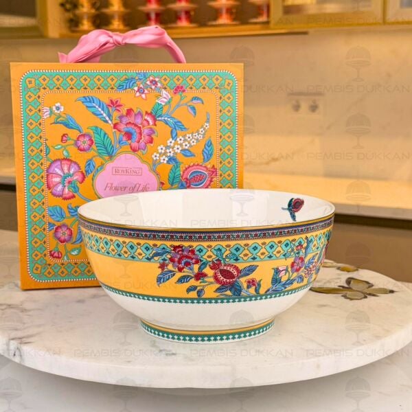 FLOWER OF LİFE SALATA KASE (006)