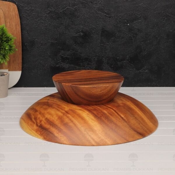 FİLİPİN AKASYASI 30CM AYAKLI DERİN SALATA - MEZE SERVİS & MEYVELİK (AKS145)