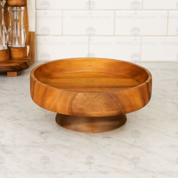 FİLİPİN AKASYASI 25CM AYAKLI DERİN SALATA - MEZE SERVİS & MEYVELİK (AKS146)