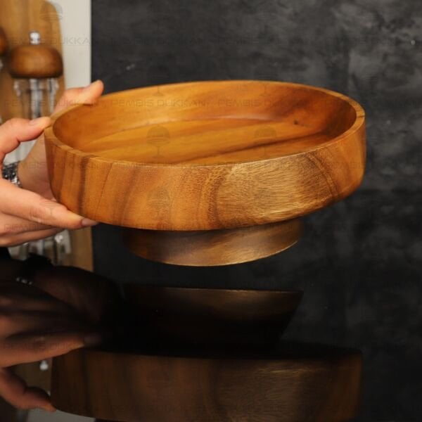 FİLİPİN AKASYASI 25CM AYAKLI DERİN SALATA - MEZE SERVİS & MEYVELİK (AKS146)