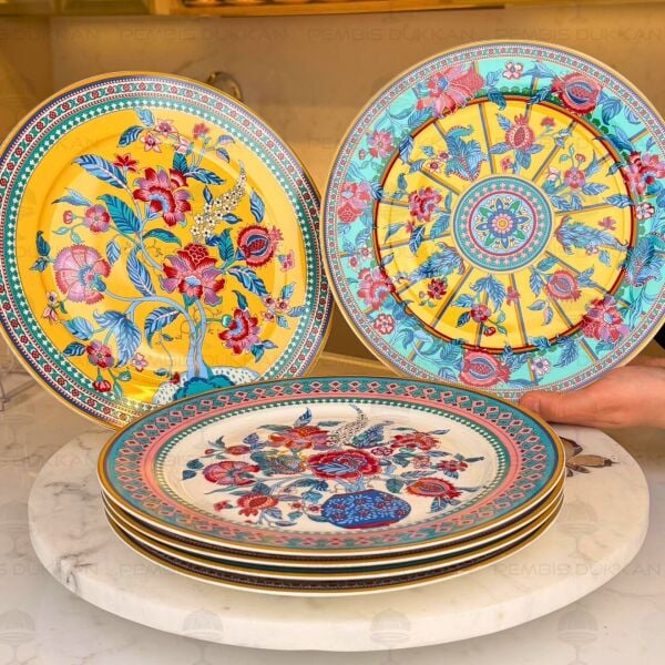 Flower Of Life 6lı Servis Tabağı Takımı (003)