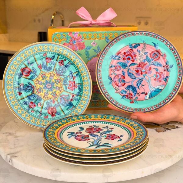 Flower Of Life 6lı Pasta Tabağı Takımı (004)