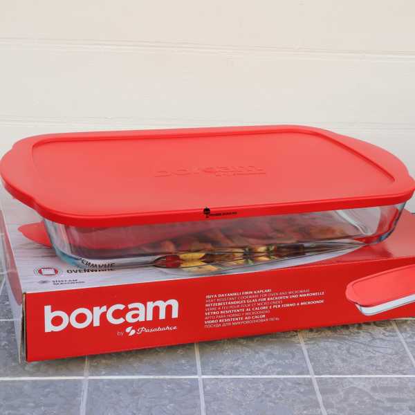 KIRMIZI KAPAKLI DİKDÖRTGEN BORCAM KÜÇÜK BOY (59006)