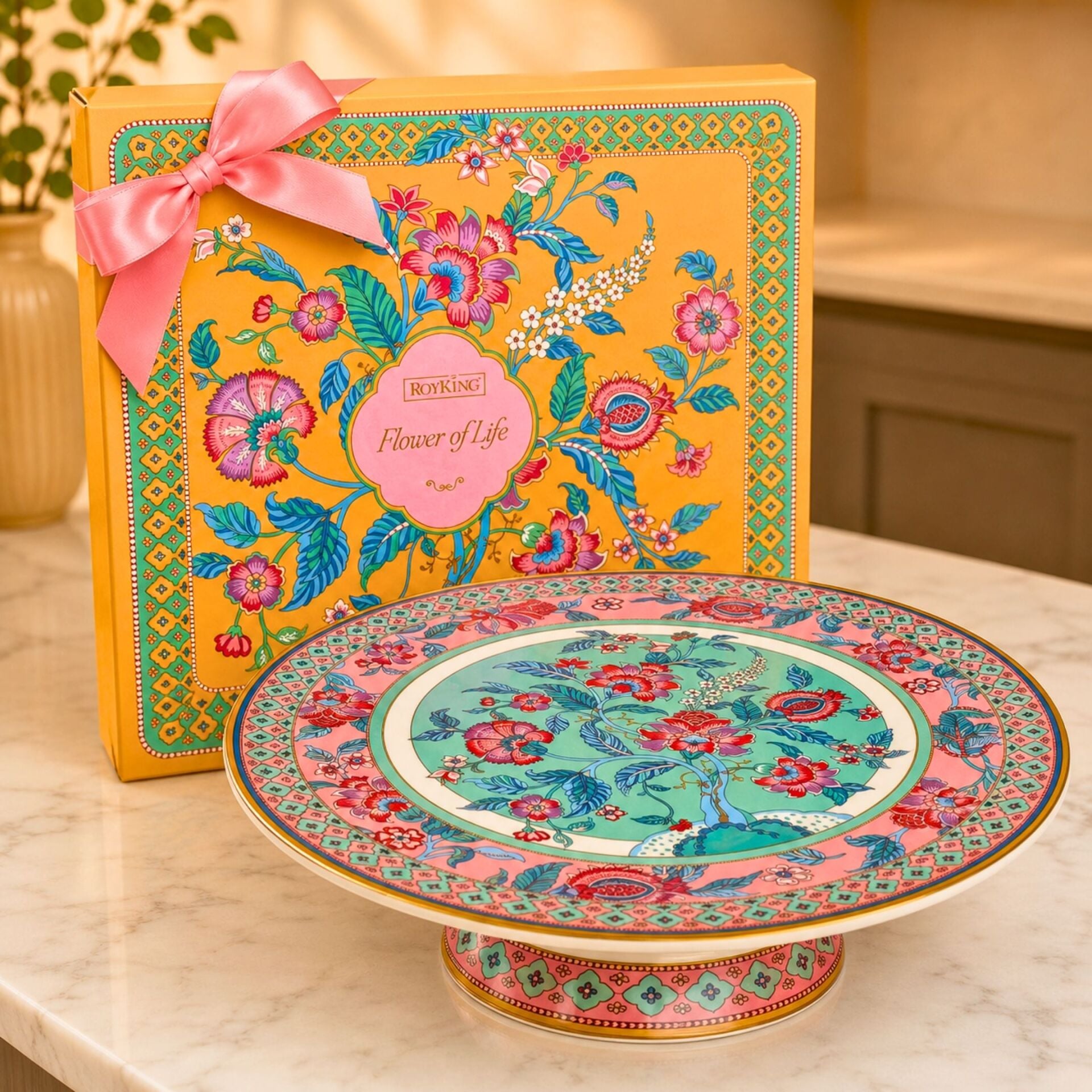FLOWER OF LİFE AYAKLI PASTA STANDI (005)