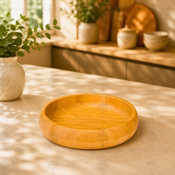 BAMBU YUVARLAK 22CM BASIK KASE (7B273)