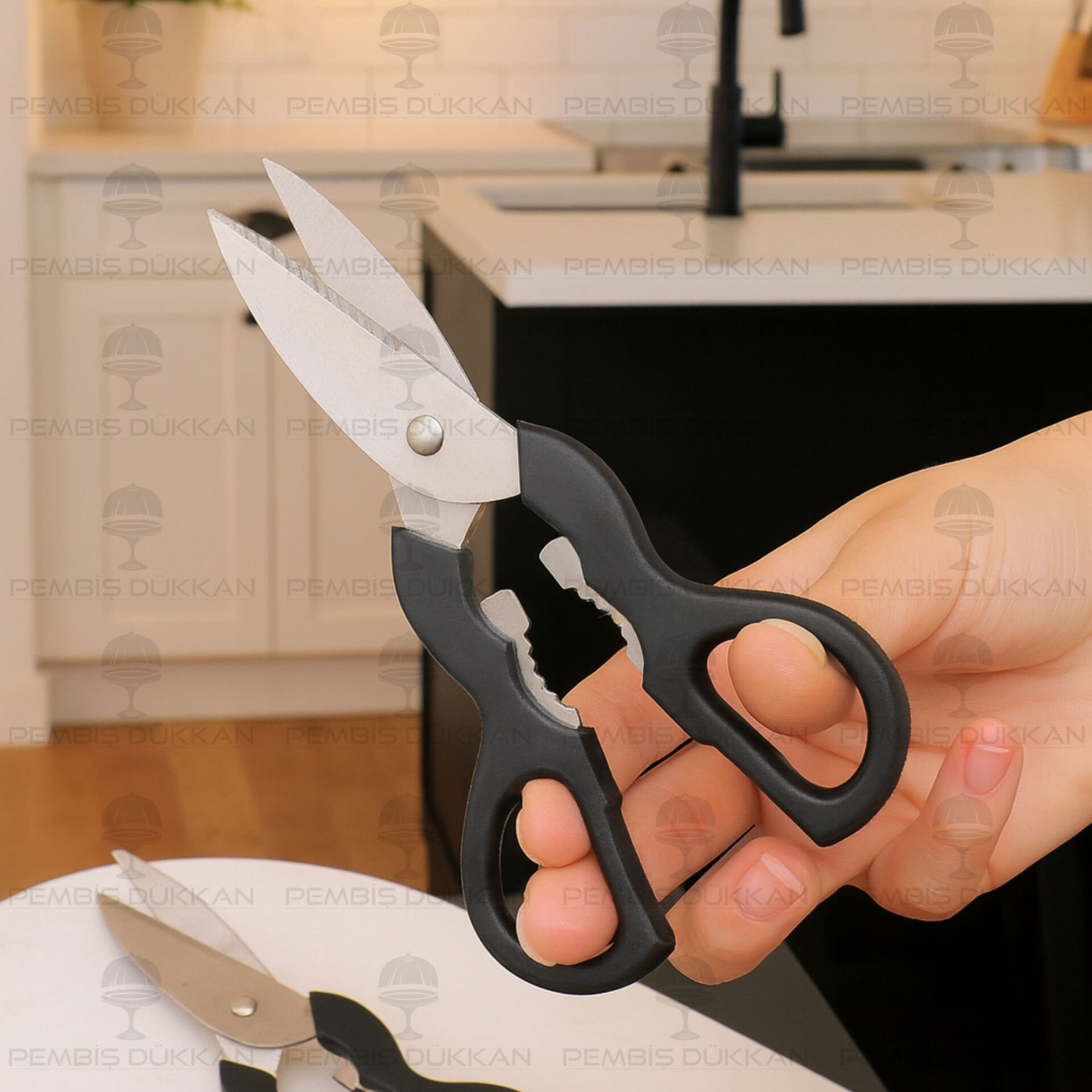 KÜÇÜK SİYAH SAPLI PAKET AÇMA MAKASI (TH76683)