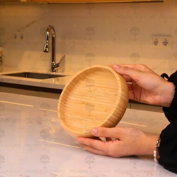 BAMBU YUVARLAK 18CM BASIK KASE (7B272)