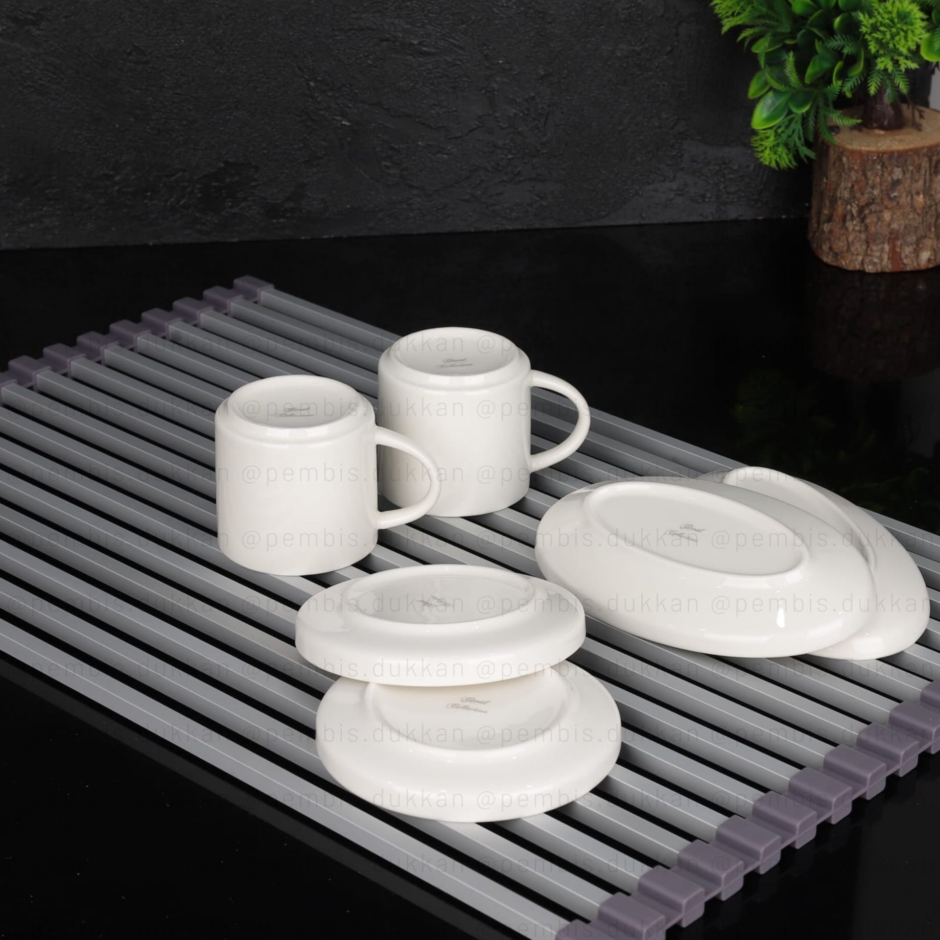 GRİ ALÜMİNYUM, KULLAN KALDIR BULAŞIK MATI (4686)