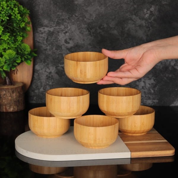 1 ADET BAMBU YUVARLAK 10CM İDEAL BOY ÇEREZLİK (0937)