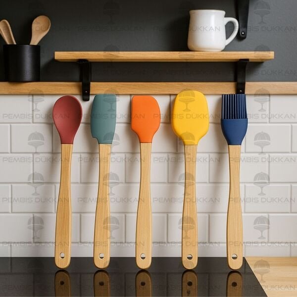 5 PARÇA RENKLİ MİNİ SİLİKON SET