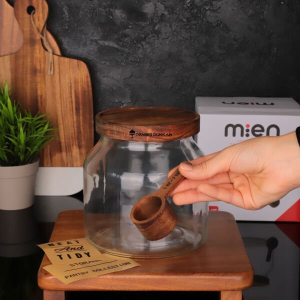 1 ADET 2000 ML  AKASYA ÖLÇEK KAŞIKLI KAVANOZ KÜÇÜK BOY (BC-3)