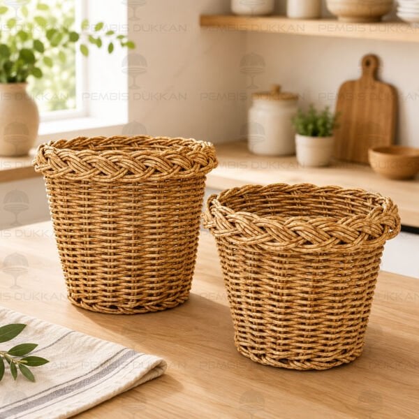 2Lİ RATTAN KÜÇÜK SEPET (1538)