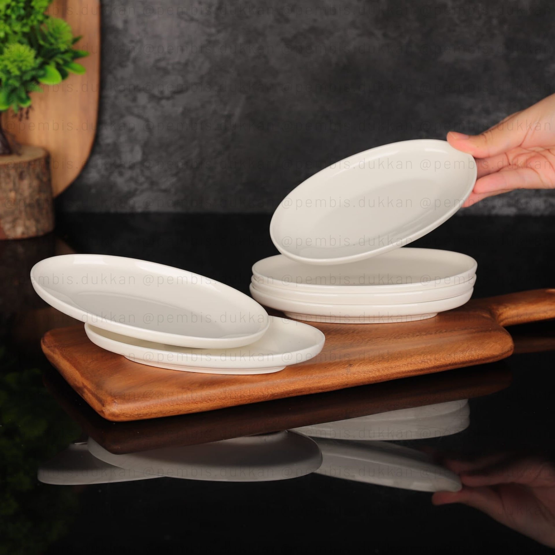 1 ADET BONE PORSELEN BONJELA SERİ OVAL KAHVALTILIK (4010)
