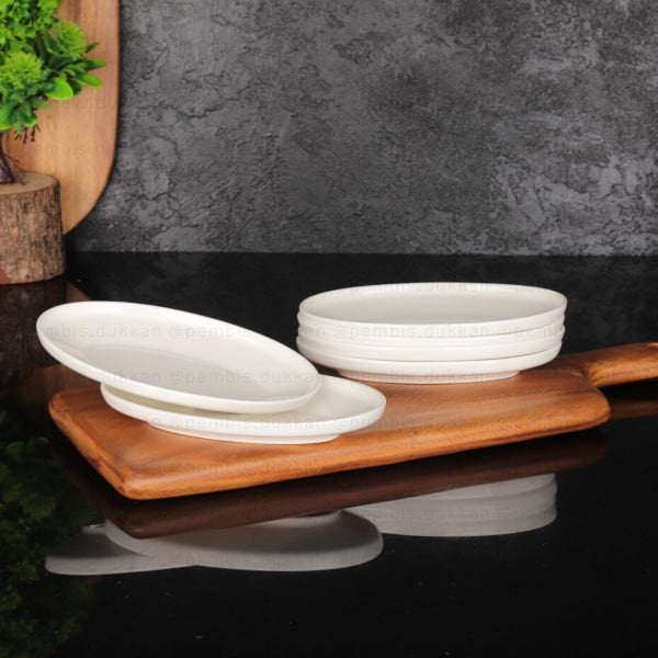 1 ADET BONE PORSELEN BONJELA SERİ OVAL KAHVALTILIK (4010)