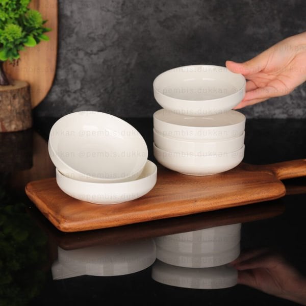 1 ADET BONE PORSELEN BONJELA SERİ YUVARLAK KASE (4013)