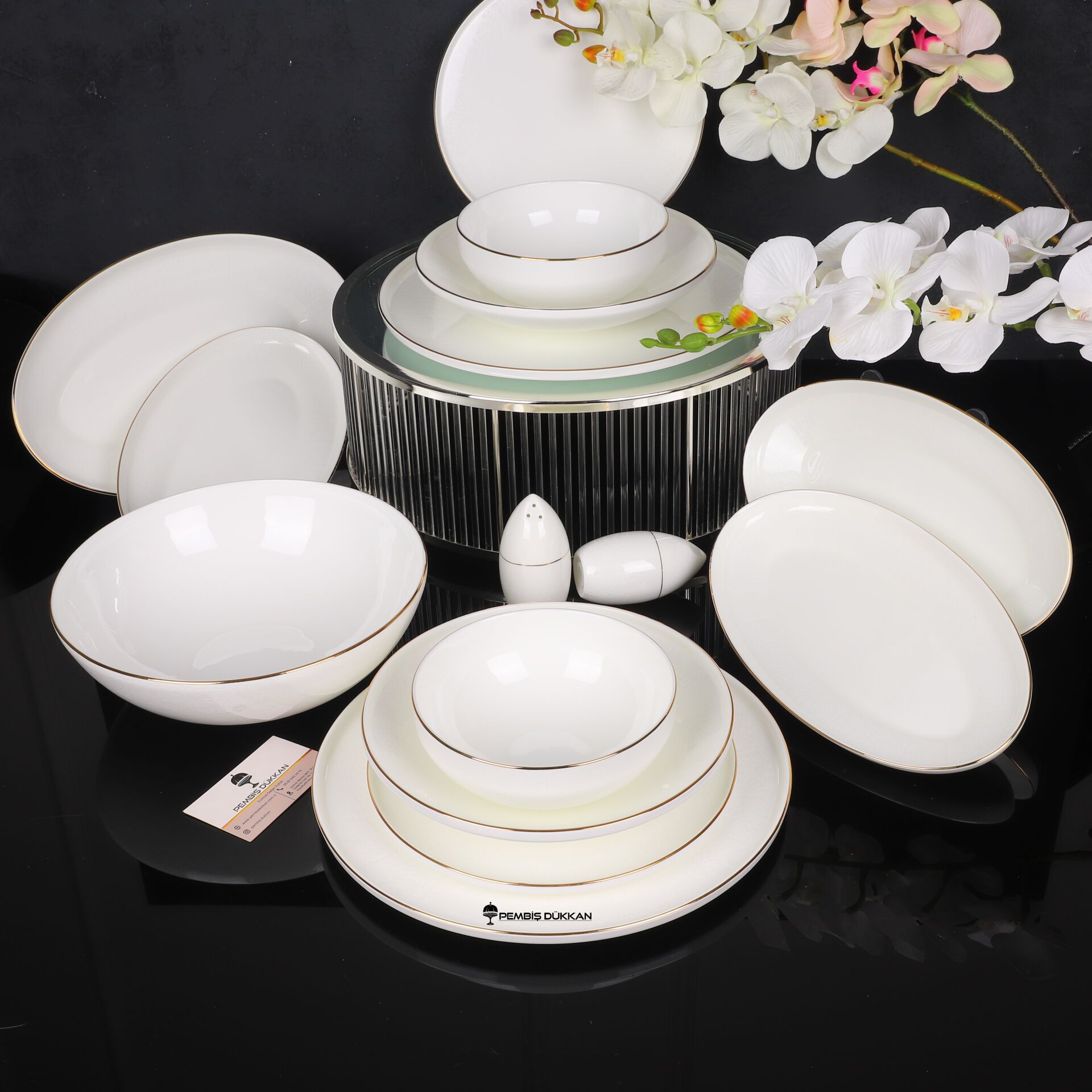 GNL VAVEYLA 55 PARÇA GOLD YEMEK TAKIMI (bonjela seri)