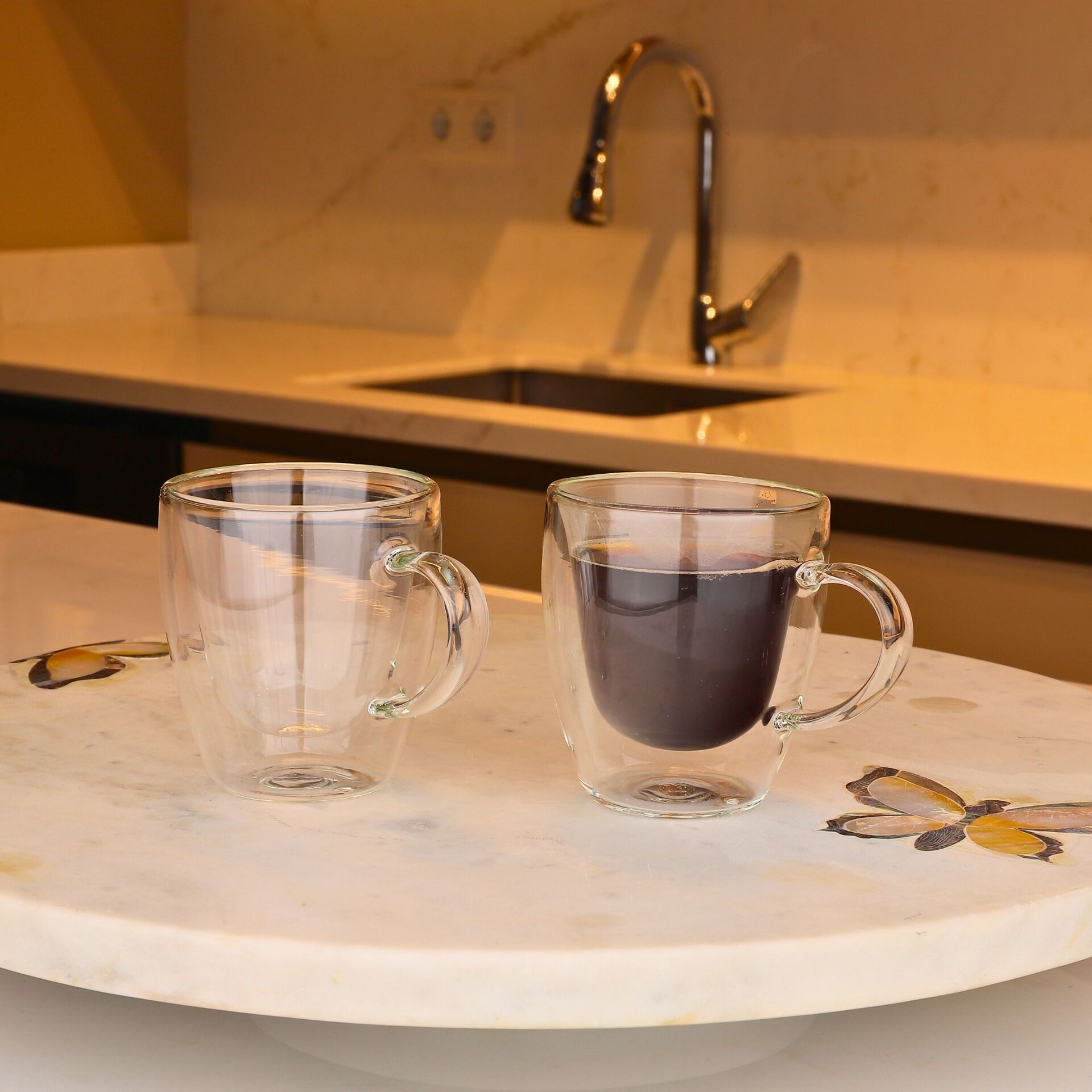 100ML 2Lİ ÇİFT CİDARLI CAM KUPA SETİ (81828)