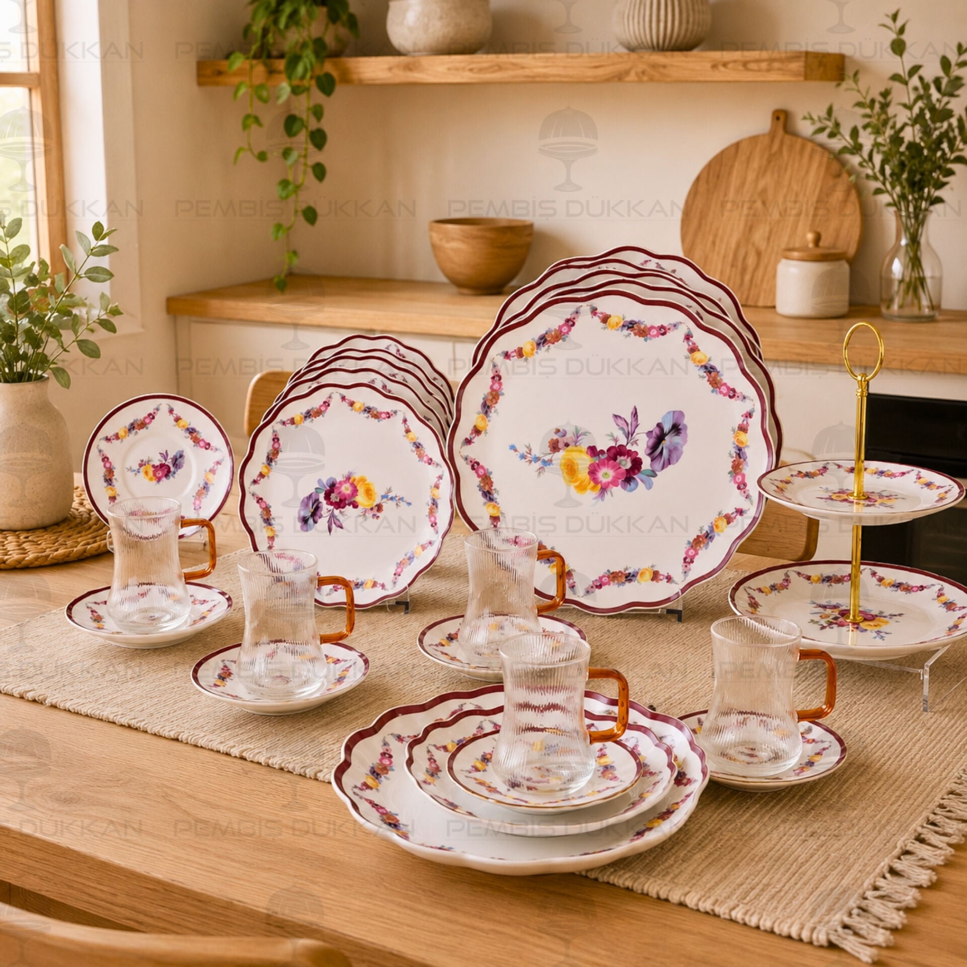 Chateau Romance 6 Kişilik 25 Parça İkram Seti