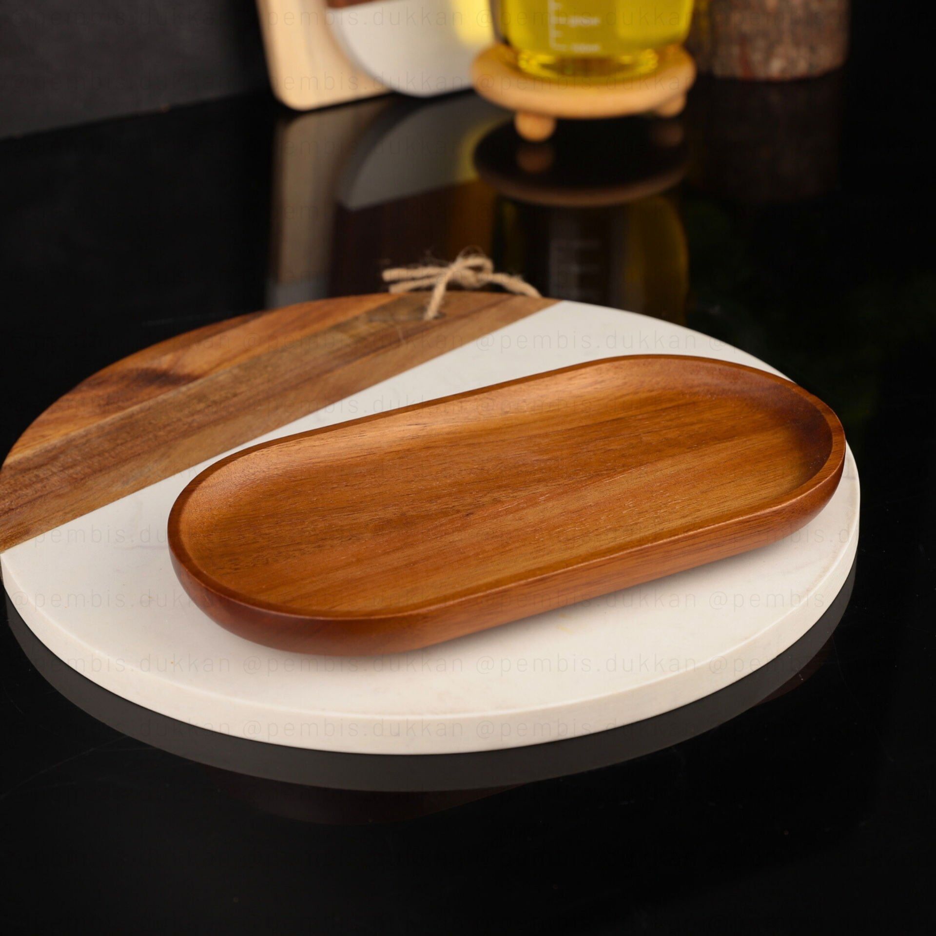 7B109 AKASYA OVAL SUNUMLUK & ALTLIK