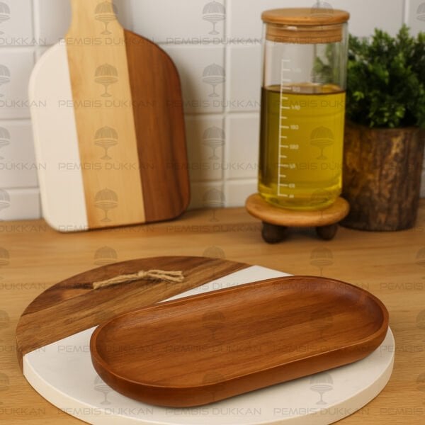 AKASYA OVAL FİT KAHVALTILIK KAYIK & YAĞDANLIK ALTLIĞI (7B109)