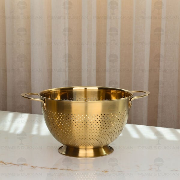 Gastro Gold 22cm Ayaklı 18/10 Paslanmaz Çelik Süzgeç