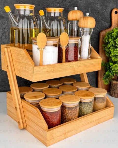 2 KATLI YAĞDANLIK & BAHARATLIK KOMBİN SET NO 1