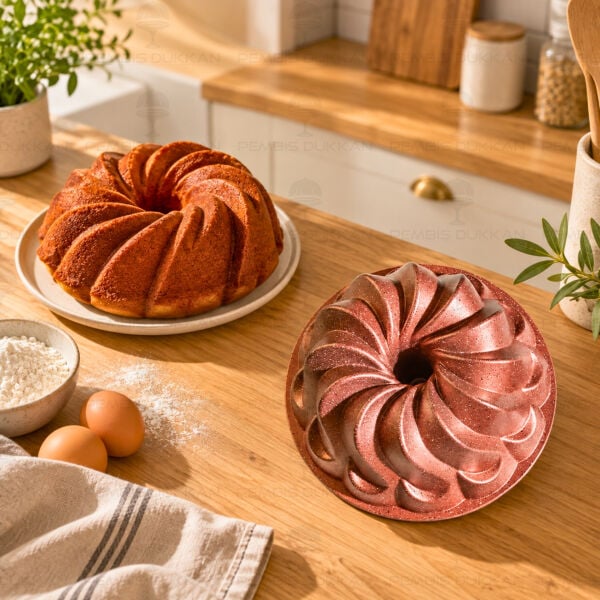 Nilüfer Rose 24,5cm Döküm Kek Kalıbı