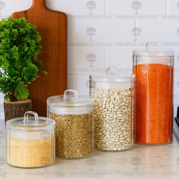 4LÜ OLİD TEZGAH ÜSTÜ KAVANOZ SET (HJ169-170-171-172)