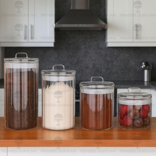 12Lİ OLİD ERZAK KAVANOZ SET (HJ169-170-171-172)