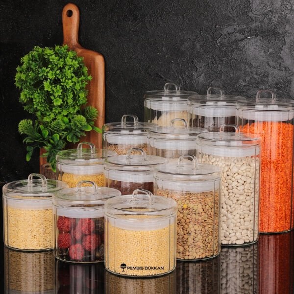 12Lİ OLİD ERZAK KAVANOZ SET (HJ169-170-171-172)