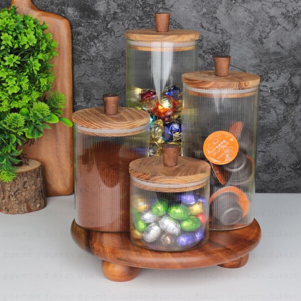 AKASYA KAPAKLI KAVANOZ KOMBİN SET NO7