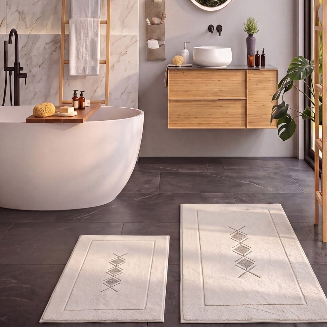 Luxor Zaha Ekru - 40x60-60x100 Paspas Set