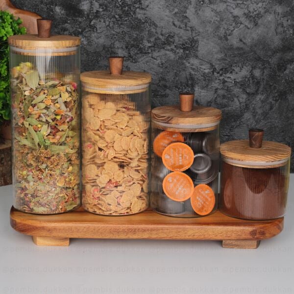 AKASYA KAPAKLI KAVANOZ KOMBİN SET NO8