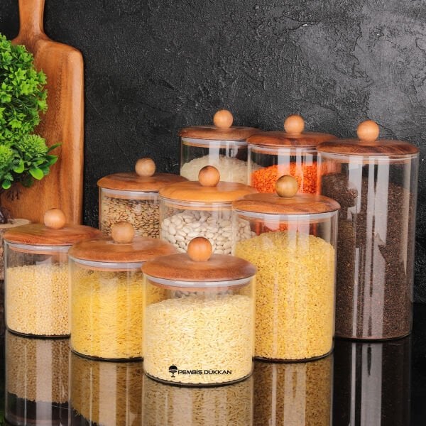 9LU CAVO DÜZ ERZAK KAVANOZ SET (BOR081-082-083)