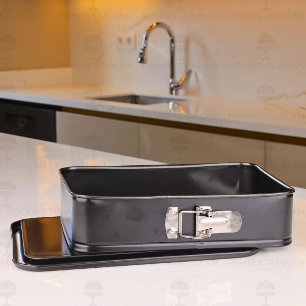 GUARDİNİ GARDENİA KELEPÇELİ KEK KALIBI DİKDÖRTGEN 28CM