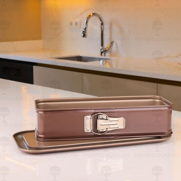 ACTUEL DİKDÖRTGEN BATON KELEPÇELİ KEK KALIBI 30X13CM