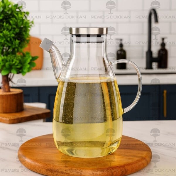 1 ADET 1000ML METAL KAPAKLI YAĞDANLIK GLA-017