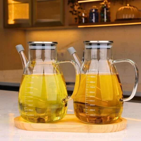 BAMBU ALTLIKLI, 2Lİ TESS METAL YAĞDANLIK SET (GLA016 + 75652)