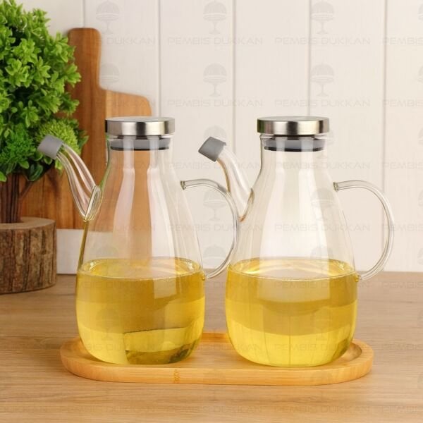 BAMBU ALTLIKLI, 2Lİ MİLAGRA METAL YAĞDANLIK SET (GLA017 + 75652)