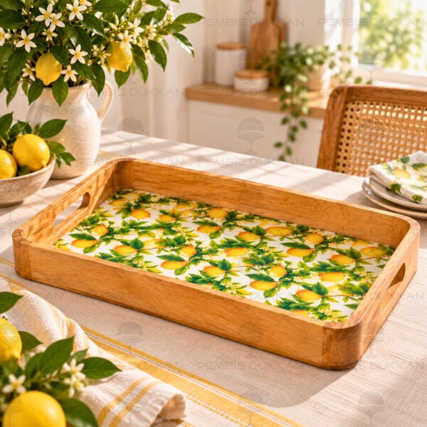 Mango Ağacı Dikdörtgen Tepsi (THN38269)