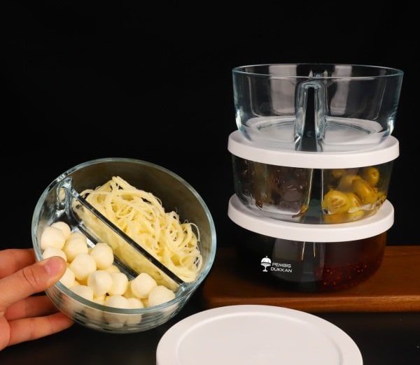 PAŞABAHÇE 2 BÖLMELİ KAPAKLI POLAR KASE 1 ADET (530683)