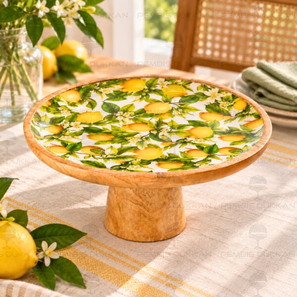 Mango Ağacı 30cm Ayaklı Kek Standı (THN38215)