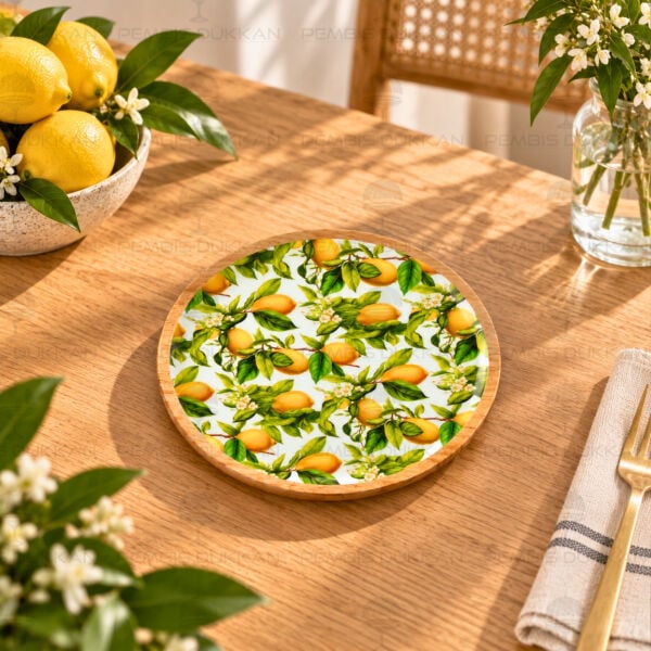 Mango Ağacı 25cm Servis Tabağı (THN38217)