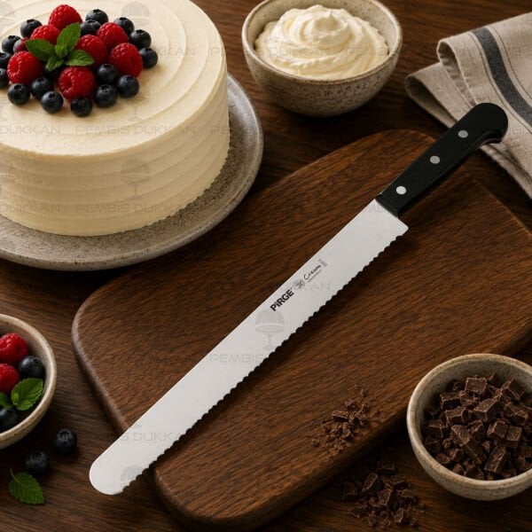 CREME GENİŞ PASTA BIÇAĞI DİŞLİ 30 CM 71474