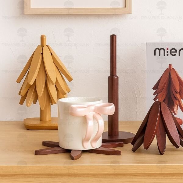 AKASYA STANDLI 4LÜ AĞAÇ NİHALE SET (1566)