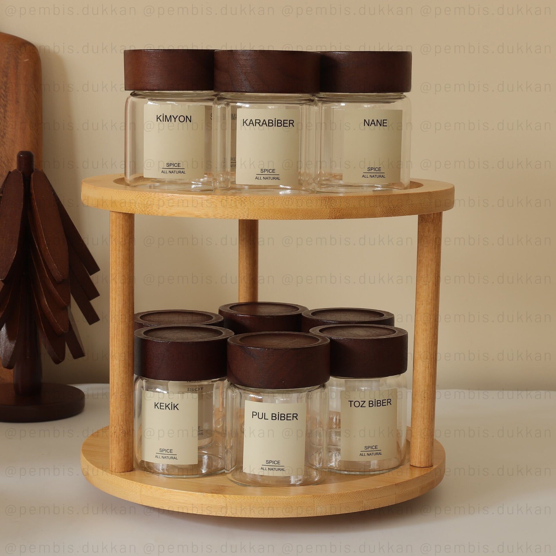 2 KATLI DÖNEN STANDLI STROKKA BAHARATLIK KOMBİN SET NO 1