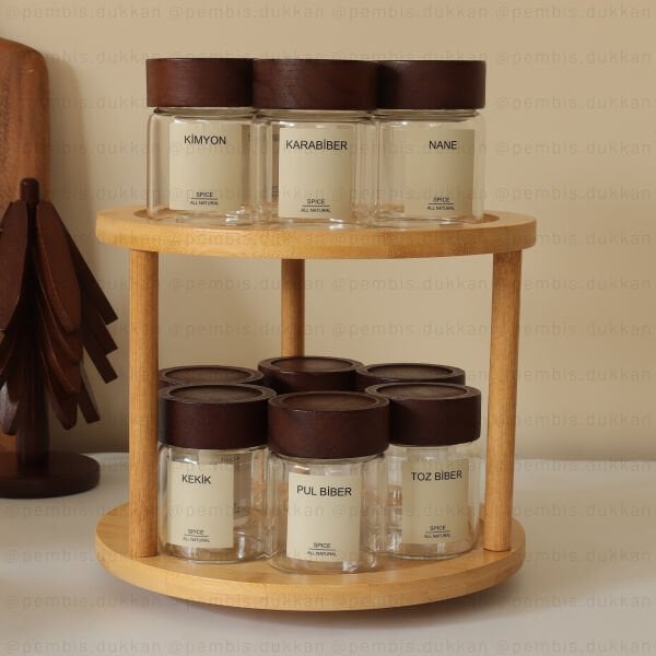2 KATLI DÖNEN STANDLI STROKKA BAHARATLIK KOMBİN SET NO 1