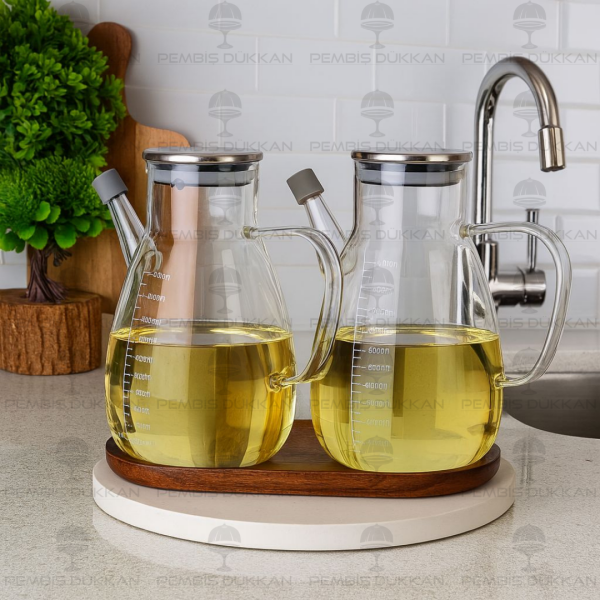 2 ADET METAL KAPAKLI YAĞDANLIK GLA 016 + OVAL AKASYA STAND NO 32