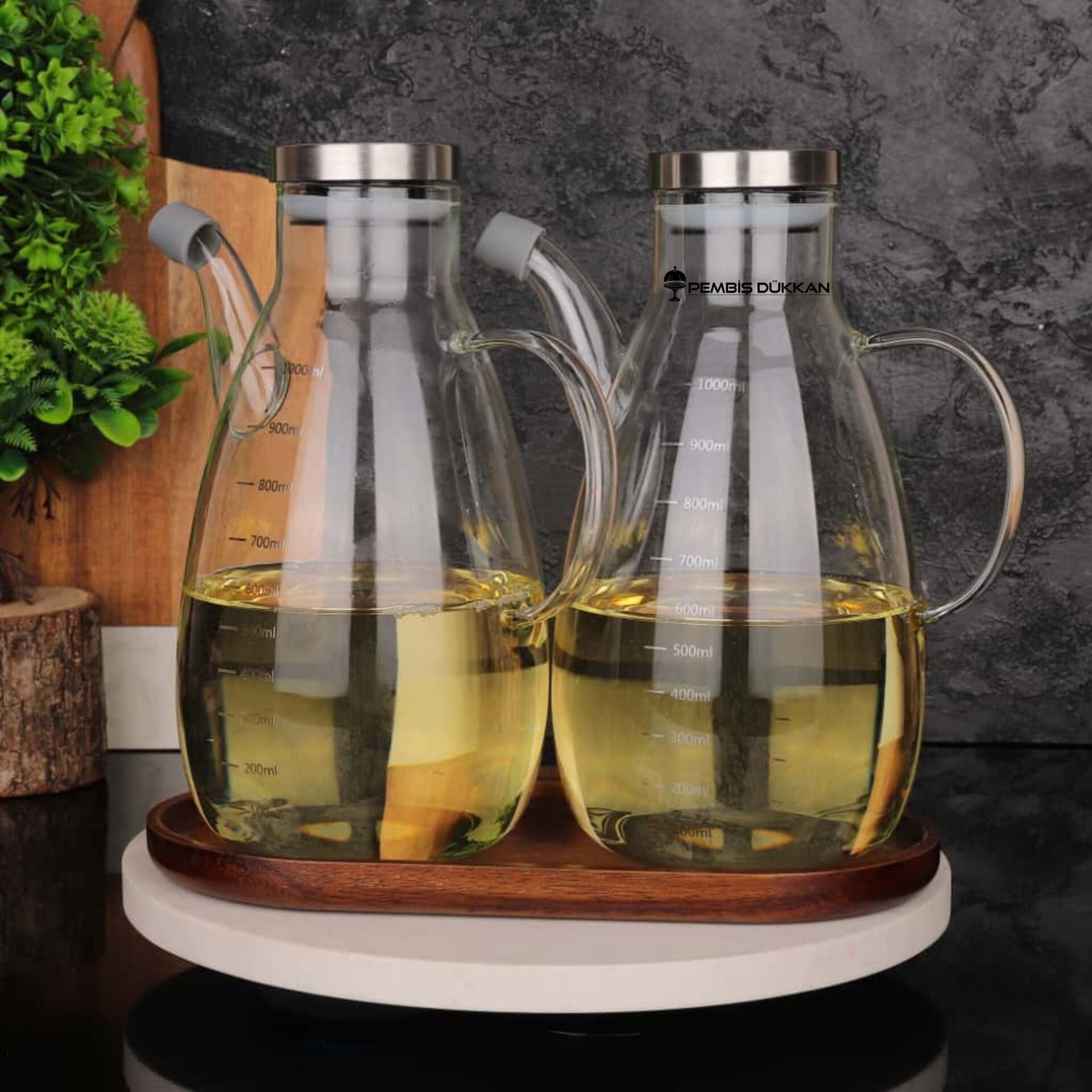 2 ADET METAL KAPAKLI YAĞDANLIK GLA 017 + OVAL AKASYA STAND NO 33