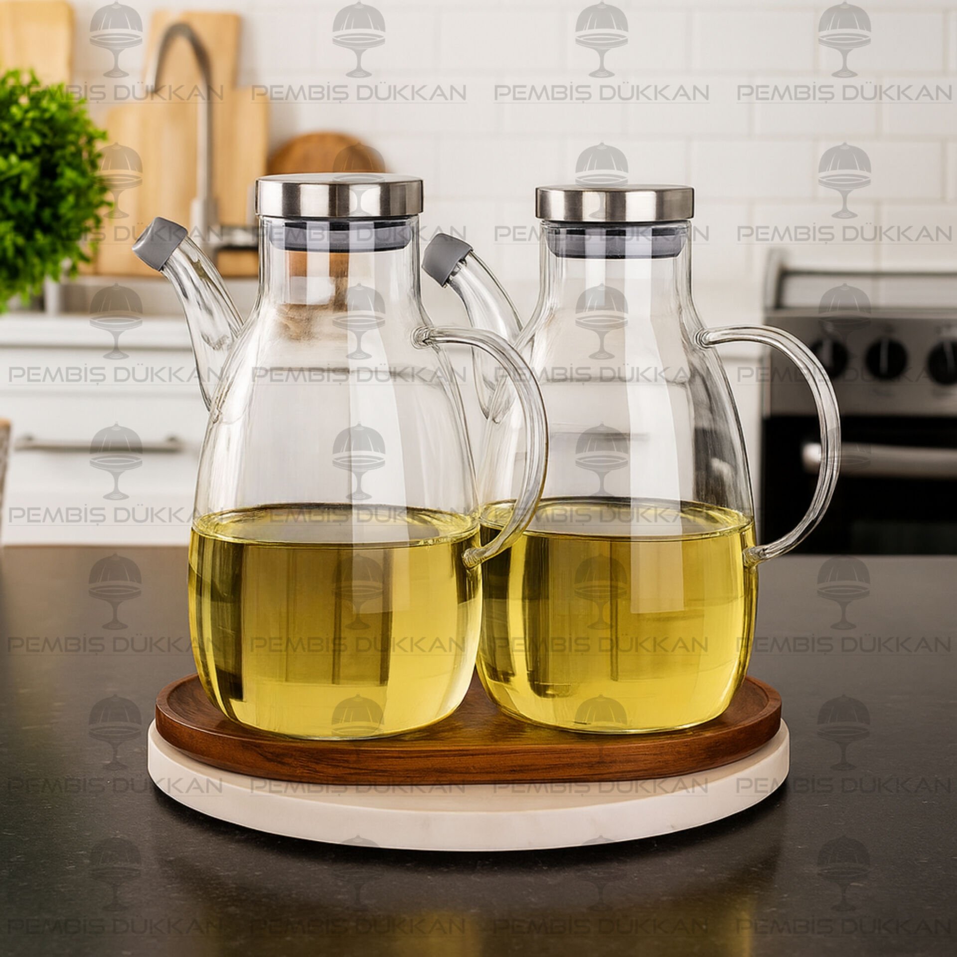 2Lİ METAL KAPAKLI YAĞDANLIK GLA 017 + OVAL AKASYA STAND NO 33